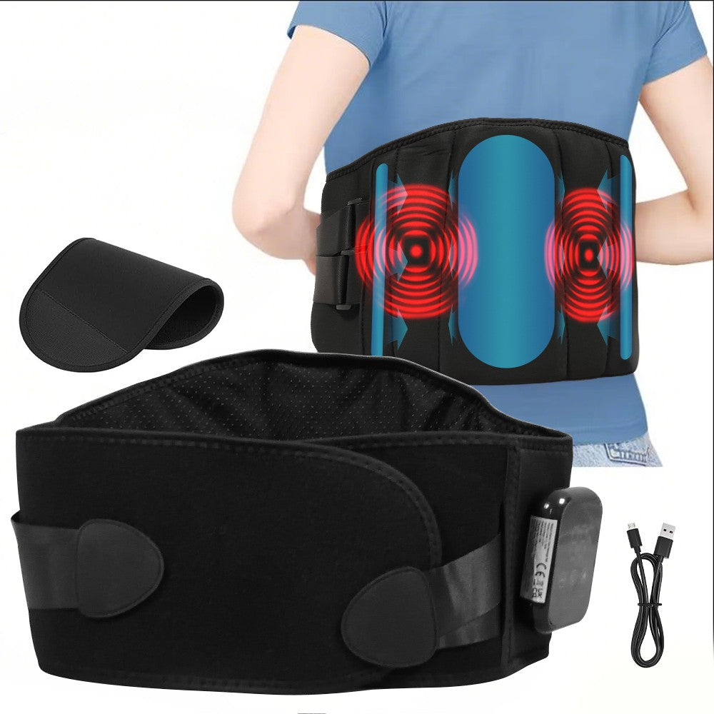 Heated Lower Back Brace for Back Pain Relief Back Belt with Heating & Vibration