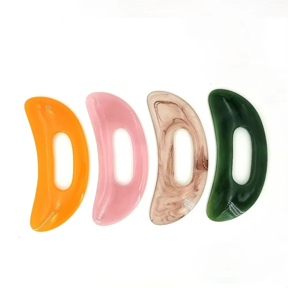 1Pc Guasha Board Natural Stone/Synthetic Resin Tool Scrpy Aping Board Massage Tool Guasha Massage Board Scraper Massage Thera