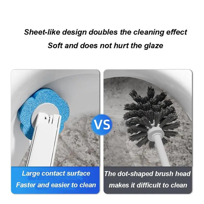 Transform Your Bathroom Cleaning with the Snofrid Disposable Toilet Brush Set – Includes 24 Scented Cleaner Refills and Wall-Mount Holder for Ultimate Convenience