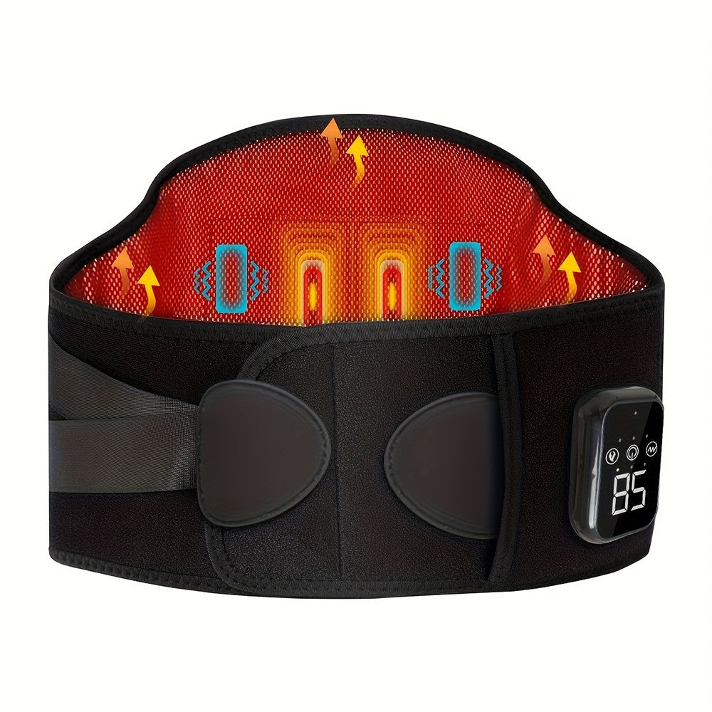 Heated Lower Back Brace for Back Pain Relief Back Belt with Heating & Vibration