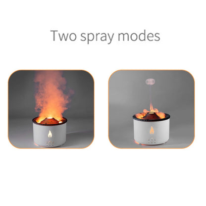 Flame Humidifier Mute Aromatherapy Machine Bedroom Lighting Large Fog Volume Air Purification Diffuser Aromatherapy Machine