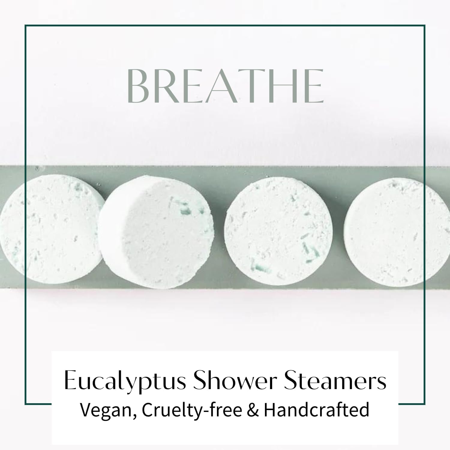 Eucalyptus Shower Steamers Aromatherapy | Organic Shower Bombs with Essential Oils | Self Care Christmas Birthday & Spa Gifts for Women & Men | Stocking Stuffers | 4 Pack