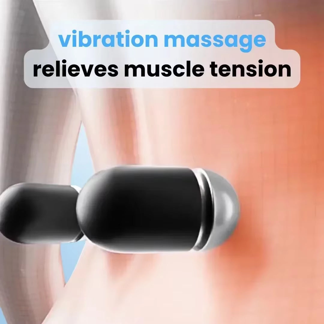 Emeka 3-In-1 Back Massager Heat Vibration for Back Pain Relief Herniated Disc Stretch Support Traction Lower Back Massage Pillow