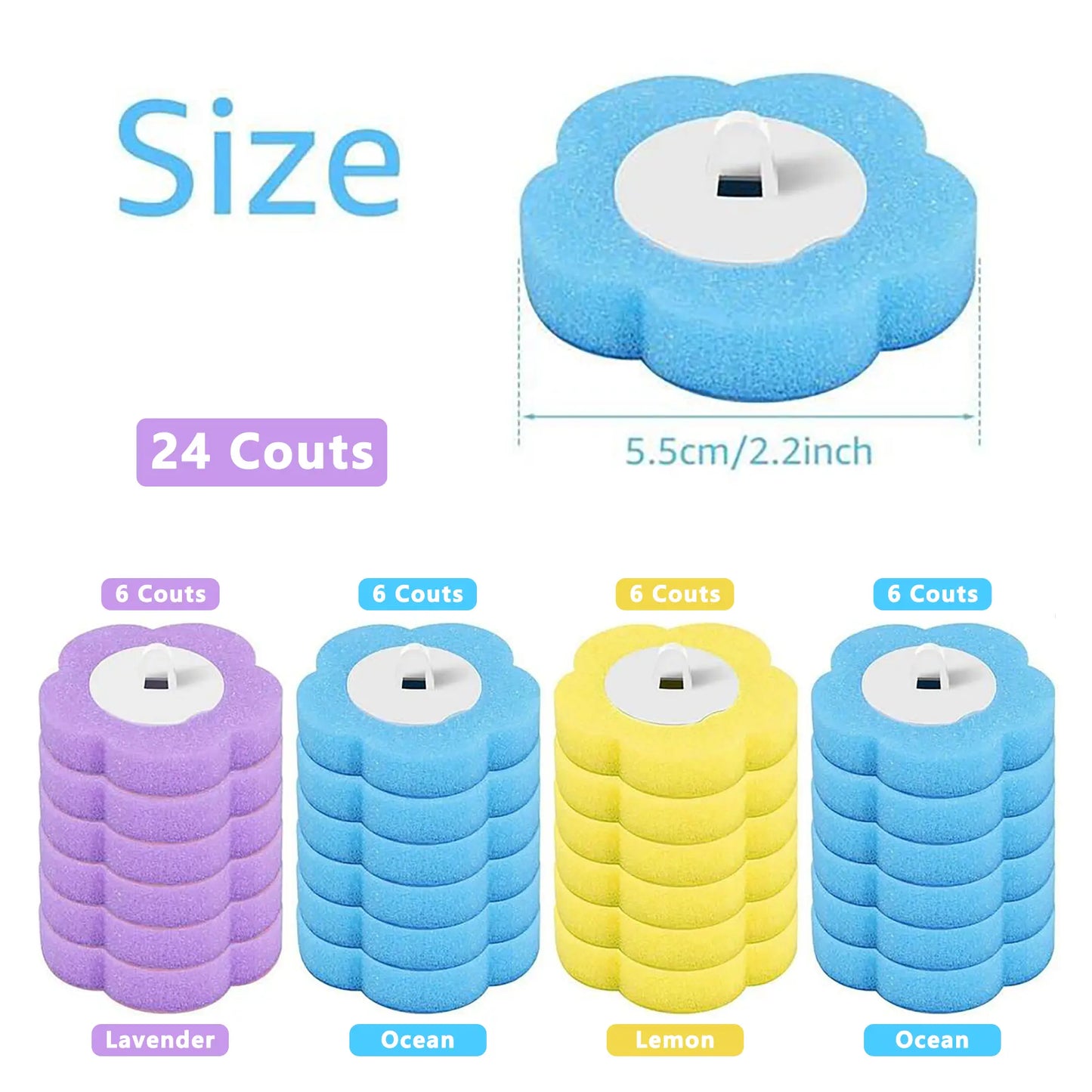 Transform Your Bathroom Cleaning with the Snofrid Disposable Toilet Brush Set – Includes 24 Scented Cleaner Refills and Wall-Mount Holder for Ultimate Convenience