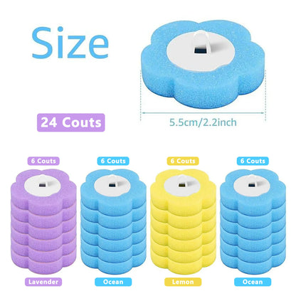 Transform Your Bathroom Cleaning with the Snofrid Disposable Toilet Brush Set – Includes 24 Scented Cleaner Refills and Wall-Mount Holder for Ultimate Convenience