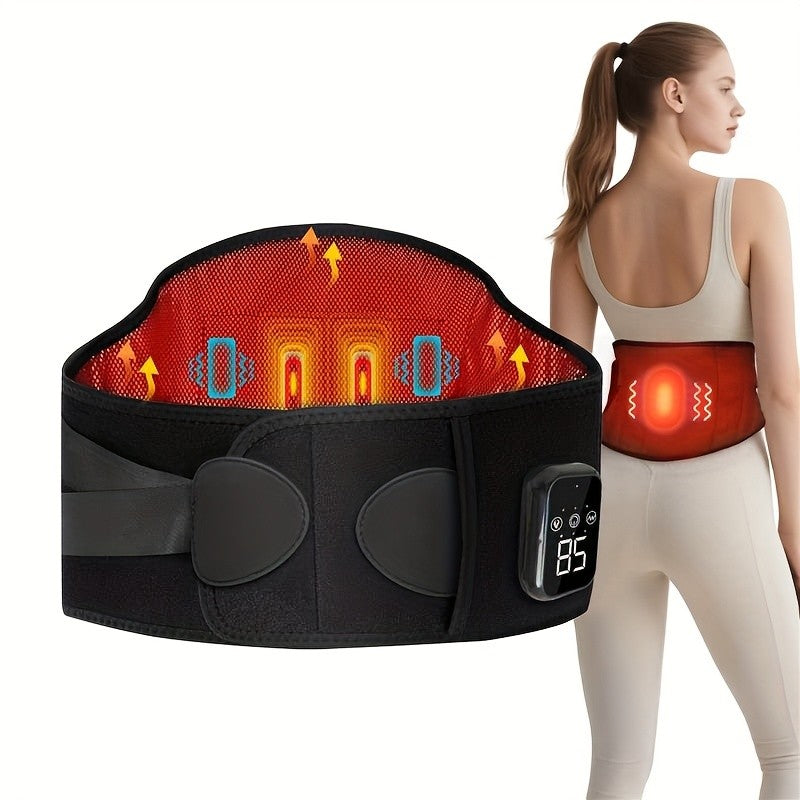 Heated Lower Back Brace for Back Pain Relief Back Belt with Heating & Vibration